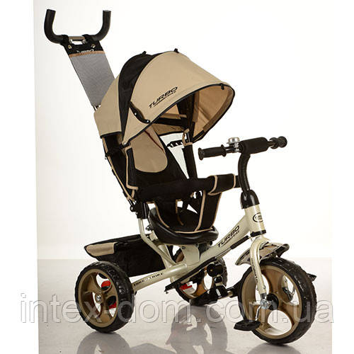 Триколісний велосипед Turbotrike Золотистий (M 3113-9) на підшипниках