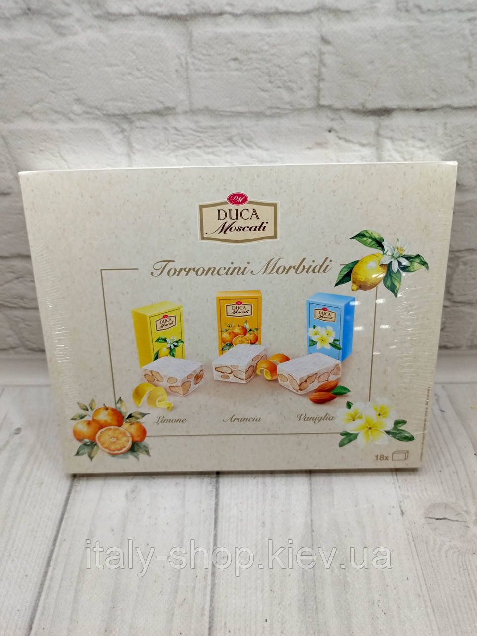 Солодощі Duca Moscati нуга з горіхами та цитрусовими 180 г, Італія, фото 1