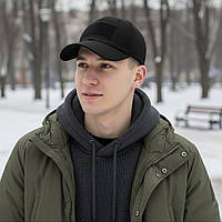 Кепка Soft Shell чорна водовідштовхувальна універсальний легка міцна, захищає від дощу та мокрого снігу, для активного відпочинку