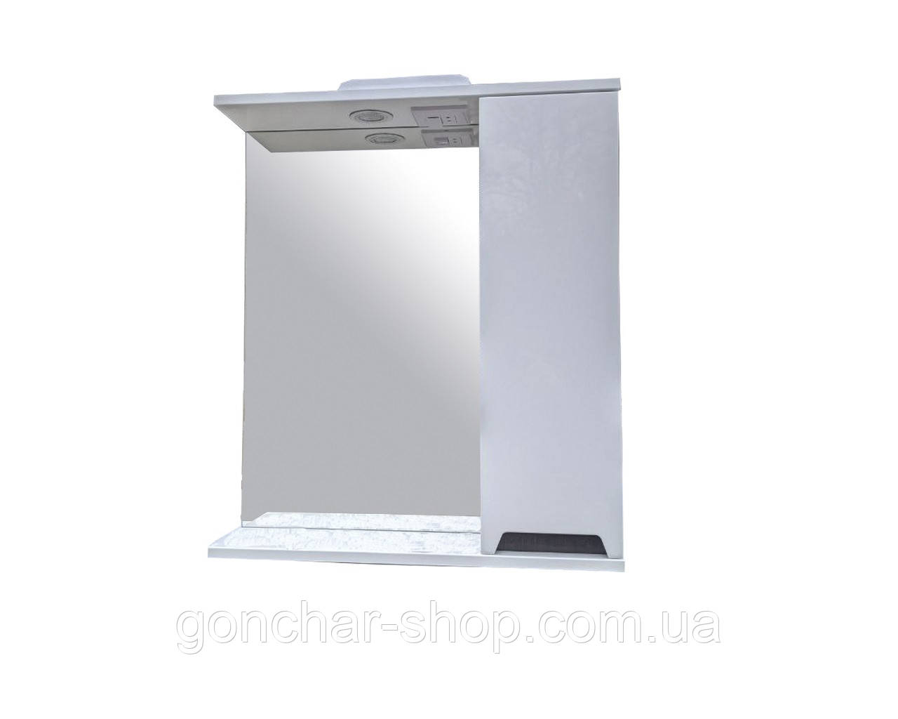 Дзеркало з шафкою Амалія 60 R праве з підсвічуванням ( А0033288 ), фото 1