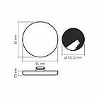 LED світильник безрамковий круглий VIDEX VLE-DLFR-094 9W 4000K 220V, фото 4