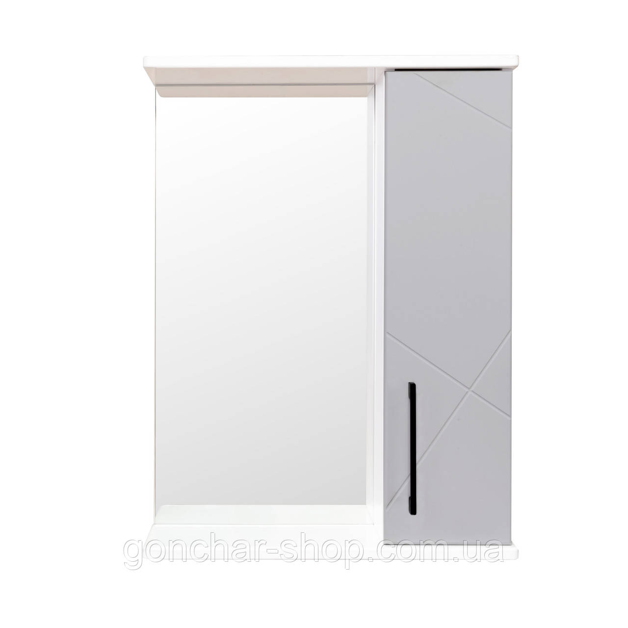 Дзеркало з шафкою Велла 55 R праве сірий попіл ( А0054177 ), фото 1