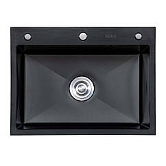 Мийка кухонна EXTOR  IB 6050 з нержавіючої сталі 60*50*22 ЧОРНА ( А0059857 )
