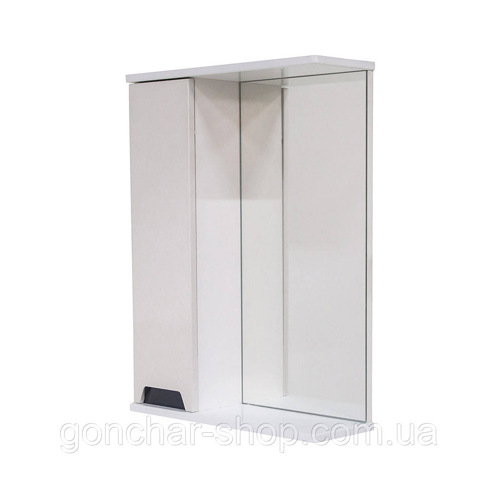 Дзеркало з шафкою Poli 55 L кремовий браш ліве ( А0051255 ), фото 1