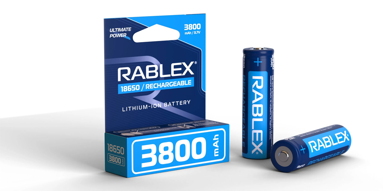 Батарейка аккумулятор 18650 (3800mAh) RABLEX (з захистом), фото 1