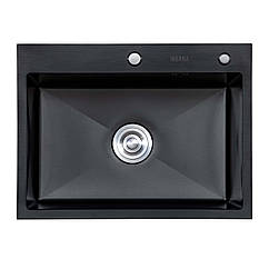 Мийка кухонна EXTOR  5843 з нержавіючої сталі 58*43*23 ЧОРНА ( А0056972 )