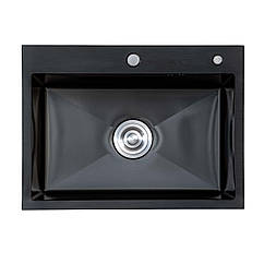 Мийка кухонна EXTOR  6045 з нержавіючої сталі 60*45*23 ЧОРНА ( А0056973 )