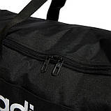Сумка Adidas LINEAR DUFFEL 40L чорний Уні 22х56х28 см, фото 6