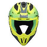 Ендуро шолом LS2 MX708 Fast 2 Duck Matt Hi-Vis Green Hi-Vis Yellow, фото 4