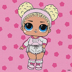 Ideyka Набір для розпису по номерах 25х25см "L.O.L Surprise! Game on. Flower Child"