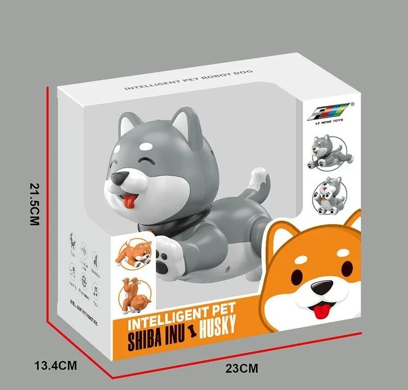 Собачка на радіокеруванні на акумуляторі USB кабель, підсвічування, звук, музика, виконує команди, сенсорні датчики, програмування, фото 1