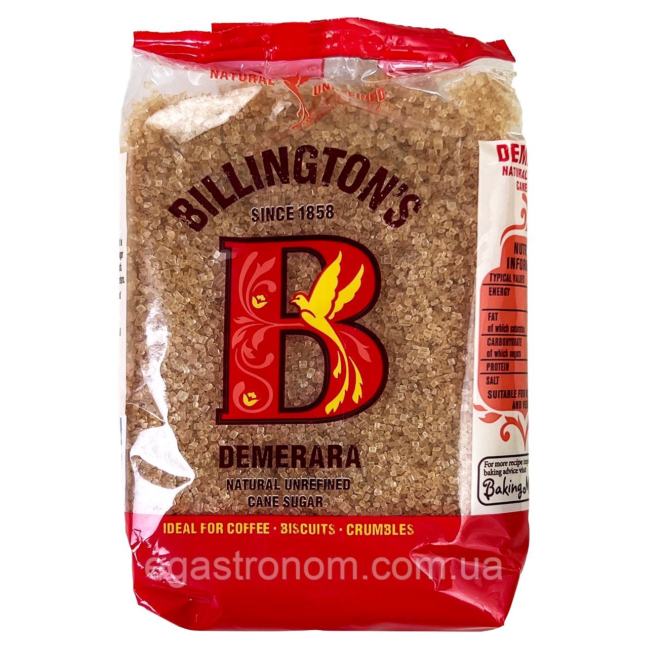 Цукор тростинний Біллінгтонс Billingtons 250g 10шт/ящ (Код: 00-00018548), фото 1