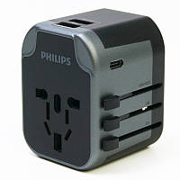 Универсальный Адаптер Philips для розеток USA, UK, EU (01650)