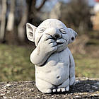 Набір 2 шт Садові скульптури з бетону, Ручна робота, 22см, (4 кг*2), "Тролі " / Садова фігура Тролі / Статуетка садова, фото 7