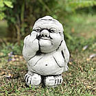 Набір 2 шт Садові скульптури з бетону, Ручна робота, 22см, (4 кг*2), "Тролі " / Садова фігура Тролі / Статуетка садова, фото 8