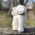 Набір 2 шт Садові скульптури з бетону, Ручна робота, 22см, (4 кг*2), "Тролі " / Садова фігура Тролі / Статуетка садова, фото 9