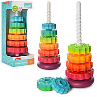 Дитяча розвиваюча іграшка "Пірамідка" 17403 кільця на спіралі 6 штук