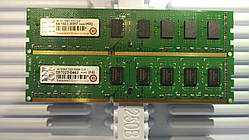 8GB (2*4GB) DDR3 1333MHz Transcend PC3 10600U RAM Оперативна пам'ять