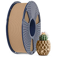 Пластик SUNLU PLA WOOD, 1.75мм, 1кг, 330м, 195-260°C, Reusable Spool v3, наповнений Деревиною філамент