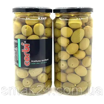 Оливки цілі в розсолі Corbi Aceituna de Sosa 700/400 г Іспанія