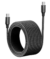 Кабель USB C до USB C YUAIJA 8 м, PD 60 Вт, швидка зарядка та передача даних (для iPhone 15 Pro Max, Samsung, Xiaomi, Huawei)
