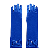 Рукавички СИНІ довгі з бантиком
