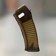 Магазин для АК 5.45x39 мм, полімер, прозорий темний, 30 патронів