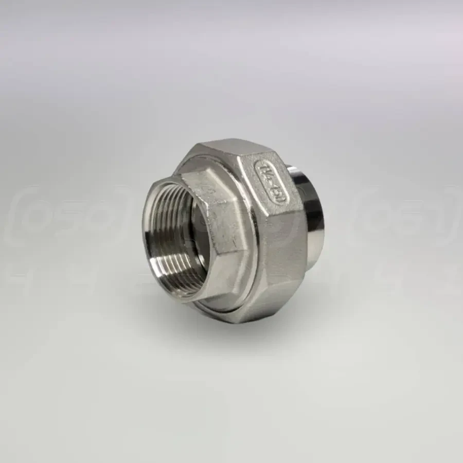 Американка нержавіюча внутрішнє зварювання Ду32 (1"1/4) (з'єднання роз'ємне з накидною гайкою), з прокладкою PTFE, фото 1