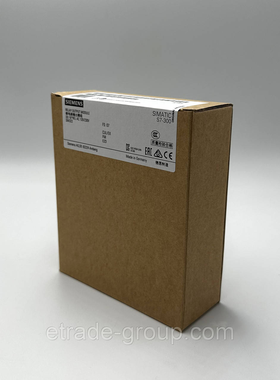 Модуль Siemens 6ES7322-1HH01-0AA0 SIMATIC S7-300 (6ES7 322-1HH01-0AA0, 6ES73221HH010AA0), фото 1
