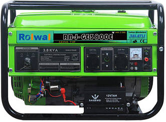 Бензиновий генератор Rolwal RB-J-GE3800E