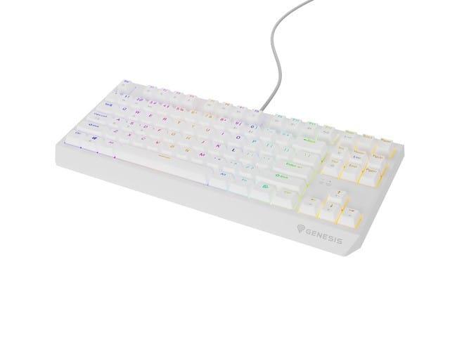 Genesis Thor 230 TKL White RGB Outemu Brown, фото 1