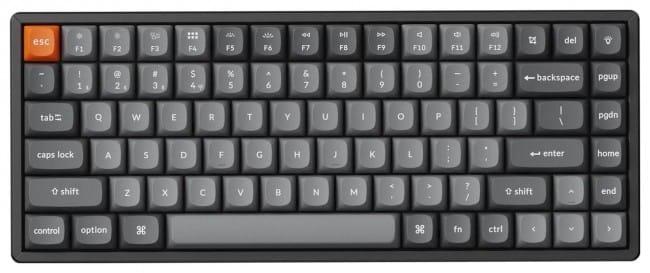 Keychron K2 Max 75% Brown Switch RGB Black, фото 1