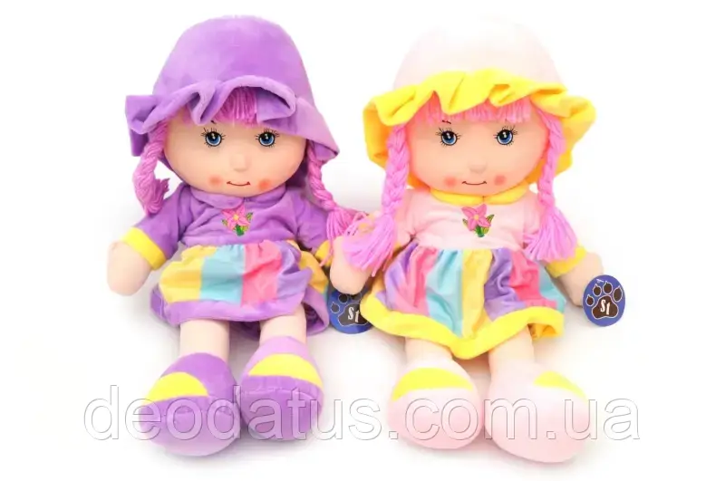 Лялька м'яка музична Дівчинка 2 види у пакеті CM1825, фото 1