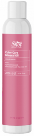 Мінеральна олія з гіалуроновою кислотою Shot Design Color Care Mineral Oil 200 мл, фото 1