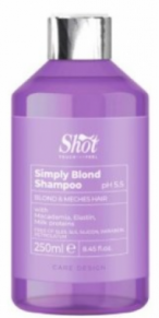 Шампунь для освітленого та вибіленого волосся Shot Care Design Simply Blond Shampoo, фото 1