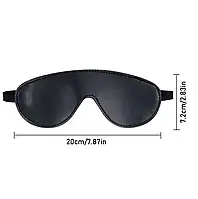 Маска для очей з еко-шкіри БДСМ, Жіноча еротична шкіряна маска для сексу