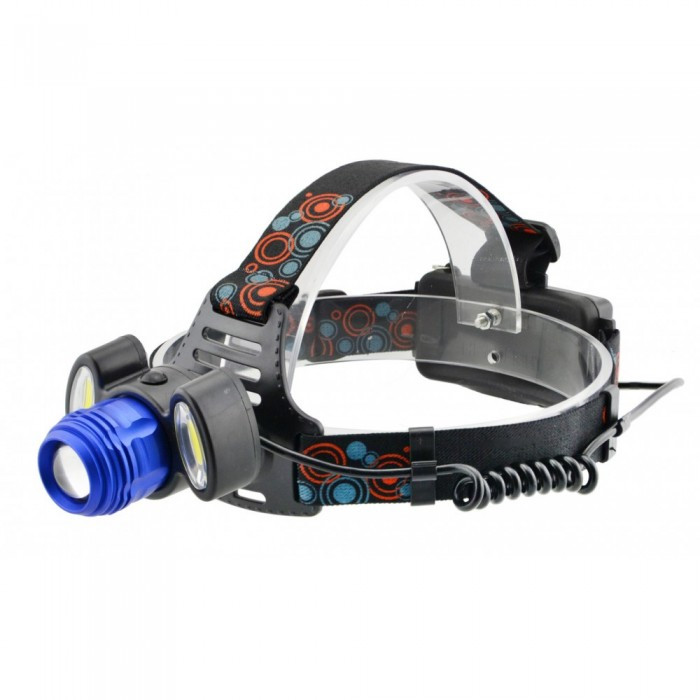 Налобний ліхтар AR-862 3 діоди T6 ліхтарик 2 АКБ 18650, фото 1