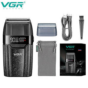 Електробритва VGR V-640S шейвер, подвійне лезо, 9000 RPM, LED Display
