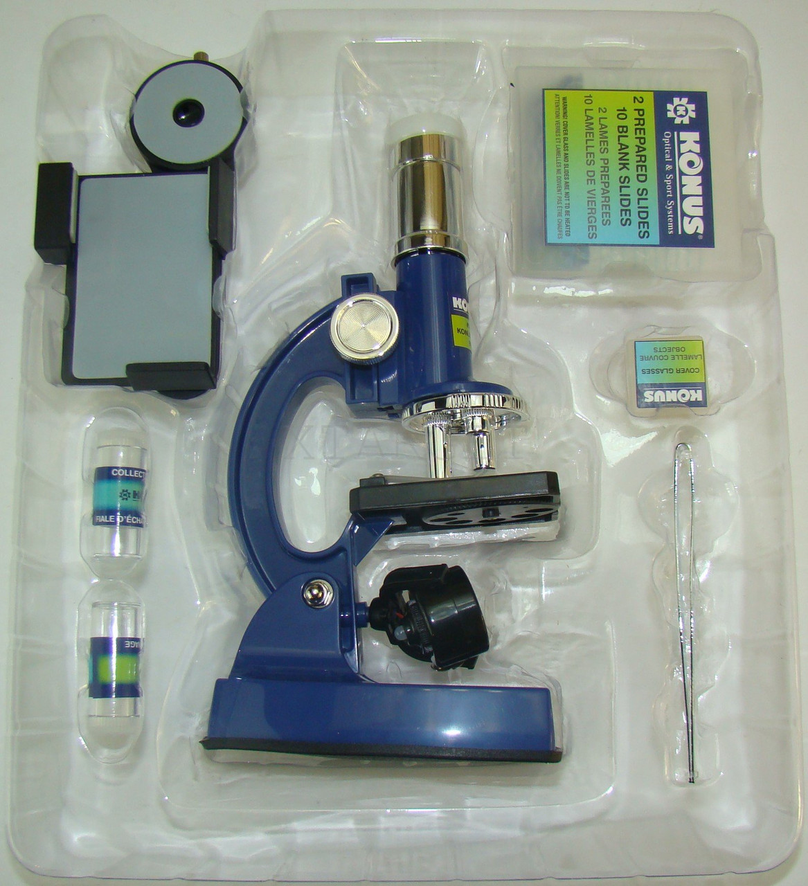 Дитячий мікроскоп KonuStudy-4 (100-900 крат, адаптер для смартфона)