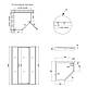 Набір Qtap душова кабіна Scorpio BLA10995-AC6 Clear 2120x900x900 мм + піддон Diamond 309912 90x90x12 см з, фото 2