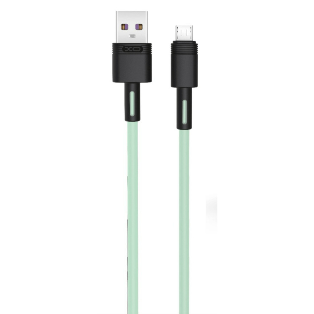 Дата кабель USB 2.0 AM to Micro 5P 1.0m 5A green XO (NB166-M-1-GR), фото 1