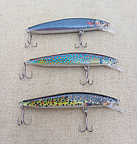 Воблера рибальські, "Форель" 10 см.15 гр. (набір 3 шт.), фото 4