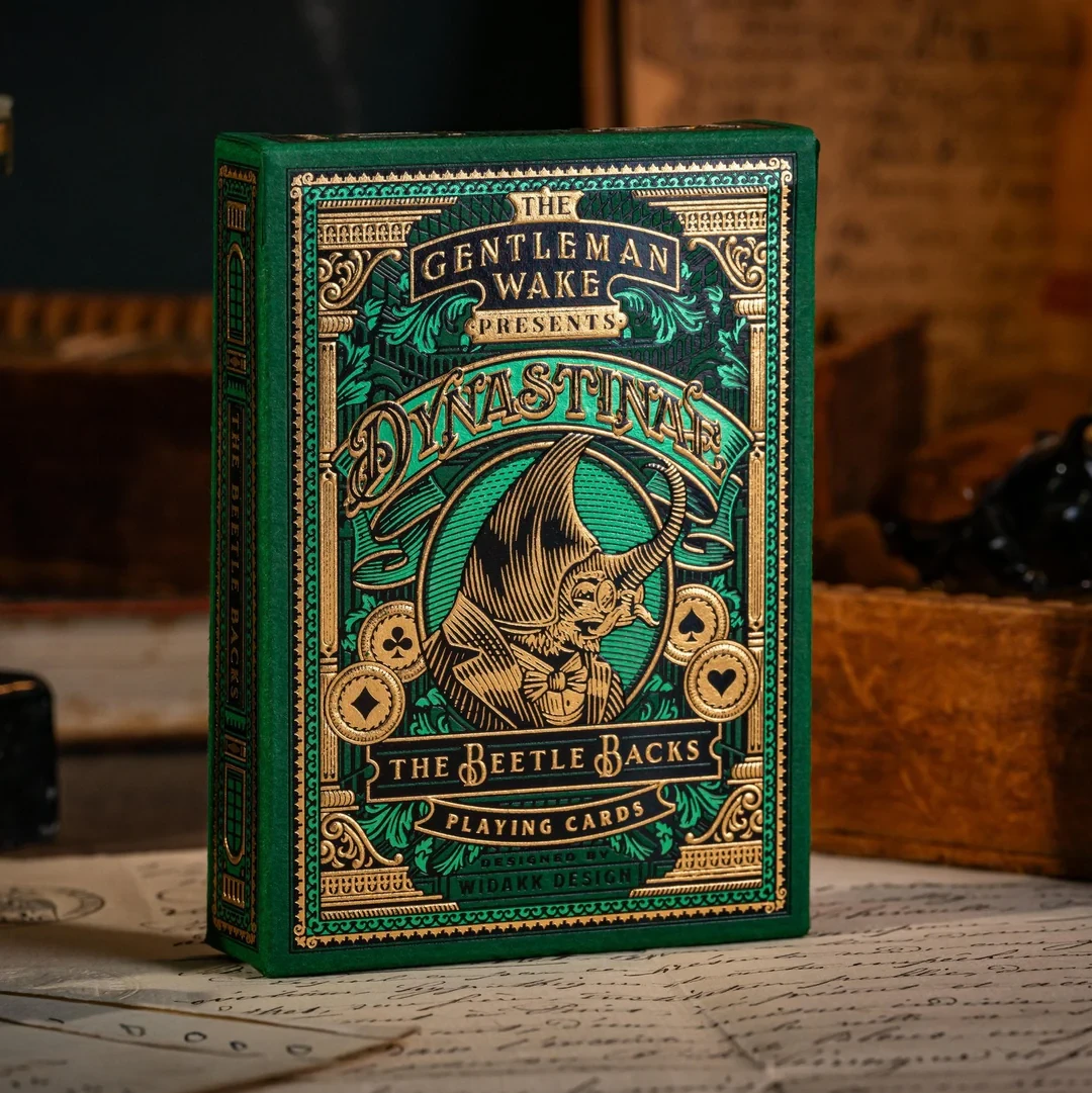 Карти гральні The Beetle Backs Dynastinae Edition Gold Gild, фото 1
