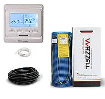 Електрична тепла підлога WAZZELL EASYHEAT - 1,0 м2 (200Вт) під плитку з програматором | Готовий комплект