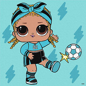 Ideyka Набір для розпису по номерах 25х25см "L.O.L Surprise! Game on. Kicks"