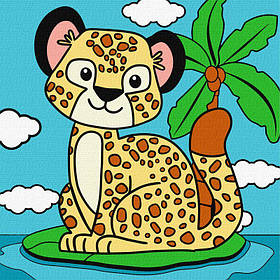 Ideyka Набір для розпису по номерах 25х25см "Гепард"