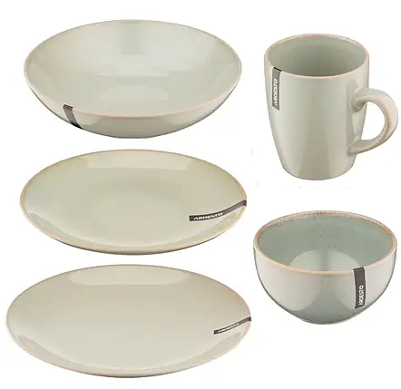 Сервіз Ardesto Lecco 30 предметів, сірий, фото 1