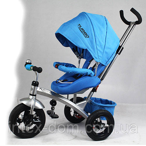 Дитячий триколісний велосипед Turbotrike Блакитний (M 3194-2A)