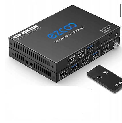 Б/У 4K HDMI KVM-перемикач з 2 портами USB 3.0 ezcoo, Amazon, Німеччина, фото 1