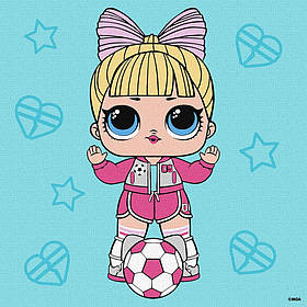 Ideyka Набір для розпису по номерах 25х25см "L.O.L Surprise! Game on. Suite Princess"